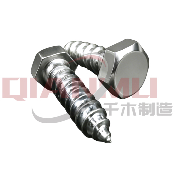 Zinc Plated Hex Head Wood Screws