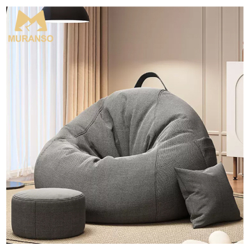 Large Living Room Sofas and Compressed Foam Bean Bag Chairs for Home Furniture