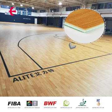 FIBA Approved Indoor PVC Sport Flooring Pro 7.0mm