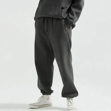 Custom Logo Mens Jogger Sweatpants in Thick Fleece Cotton: Unisex Sweatsuit