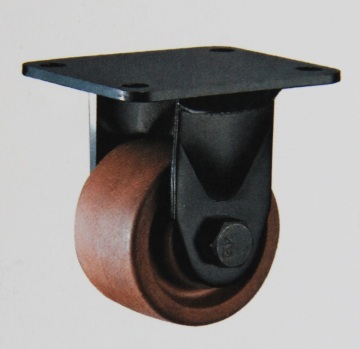 Low gravity center high temperature rigid wheel casters