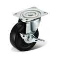 High quality Black Rubber Brake Caster Wheel