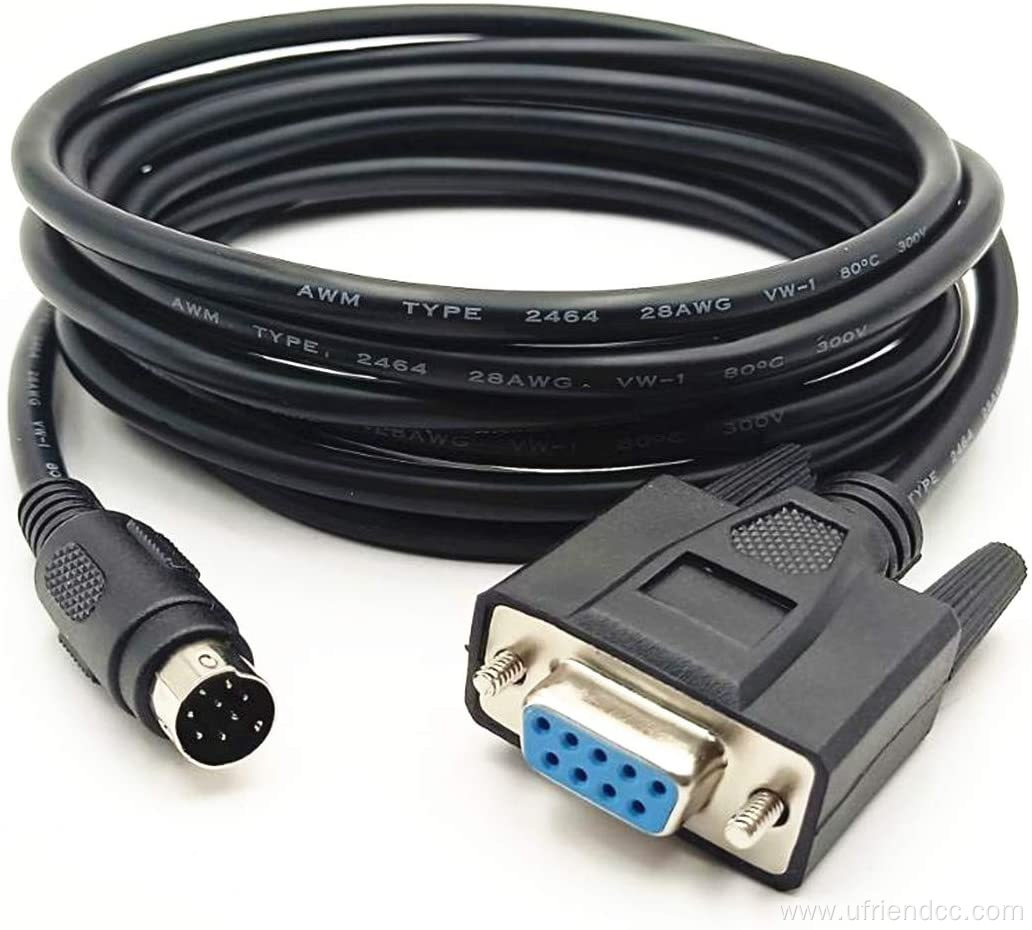 Rs232 Db9 to Mini Din 8pin serial cable