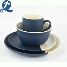 Hot selling modern splice color ceramic tableware set