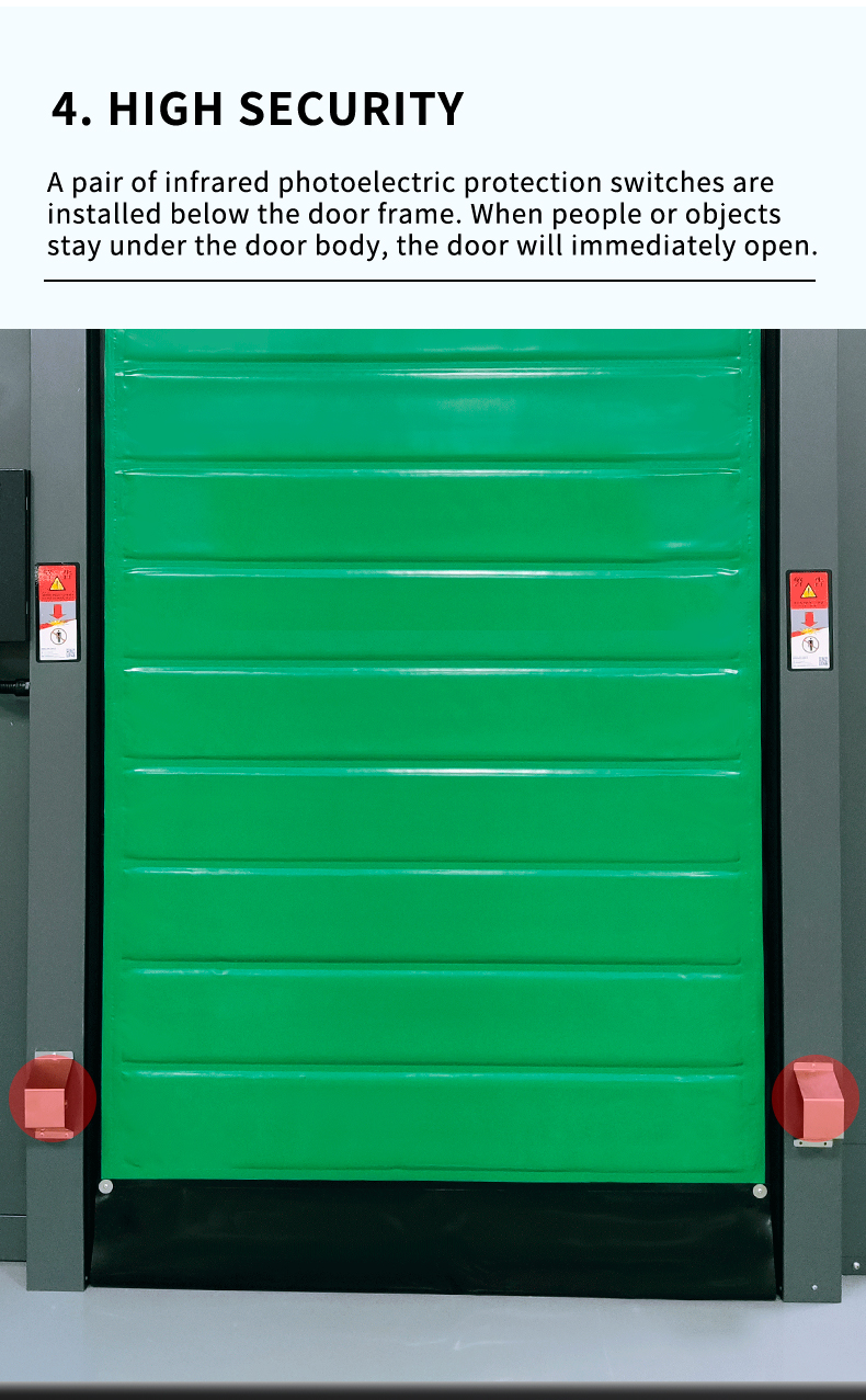 Cold storage zip fast door