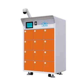 12-Slot Battery Swap Cabinet with Monitoring and Canopy