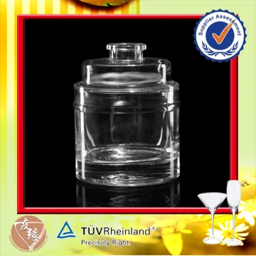 Home Decorative 14oz Empty Reed Diffuser Bottle Perfume Glass Bottle With Lid