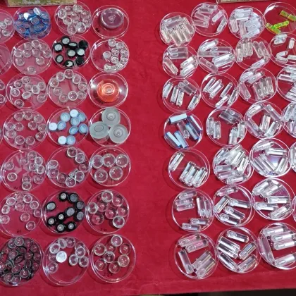 Leica Total Station Accessories: Prisms and Level Bubbles