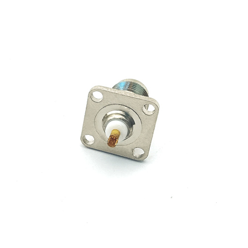 4 Hole Flange N Female Solder Connector
