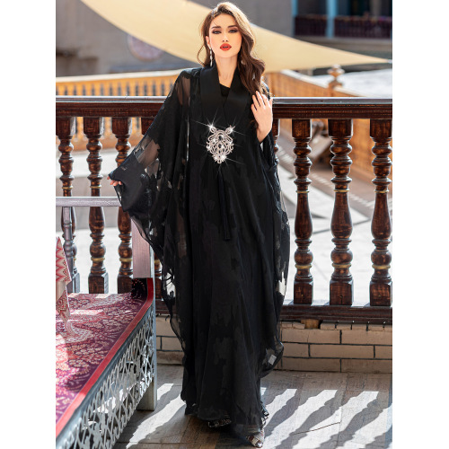 لباس ابیا دوزی مش ژاکارد با جزئیات لوکس