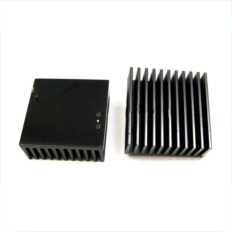 Custom Black Anodized Extruded Aluminum Profile Heatsink