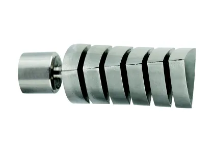 Curtain rod geometry tube cap