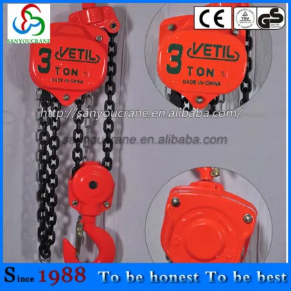 Chain block Hoist for Lifting VT Type 3ton Manual Chain block Hoist