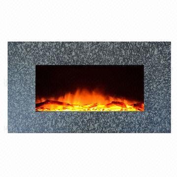 Marble 110/220V Glass Indoor Wall-mounted Electric Fireplace with Remote Control