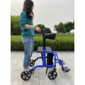 Folding Portable Rollator & Wheel Chair with Seat