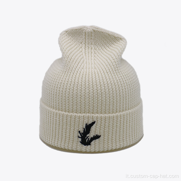 Beanie a maglia con logo personalizzato