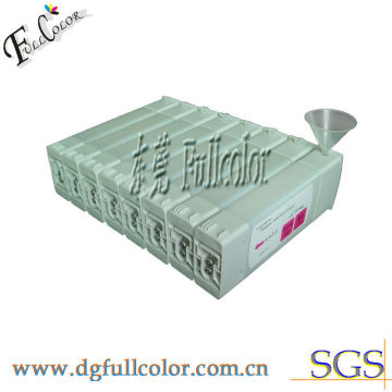 800ml Pp 8 Color Refillable Large Format Ink Cartridges For Hp 91 Printer