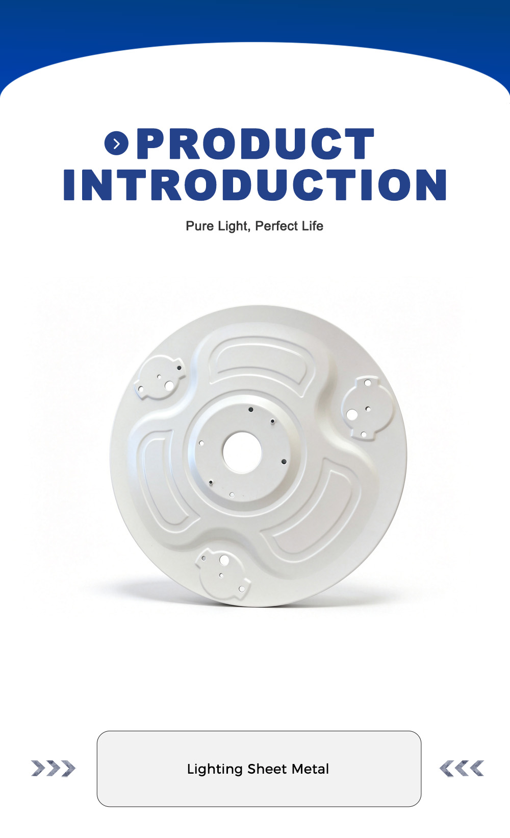 Round Fan Metal Blade Plate x