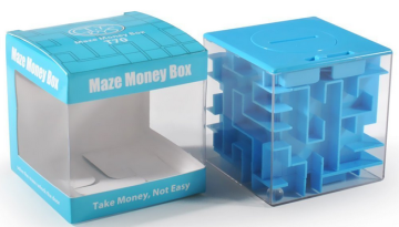 Money Maze Cube Magic Gift Maze Cube Coin Bank