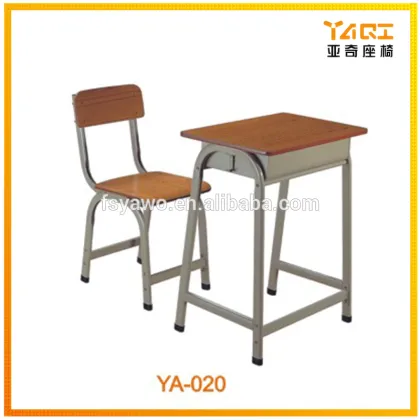 Wood Material and School Furniture Type wood furniture student desk chair in school sets