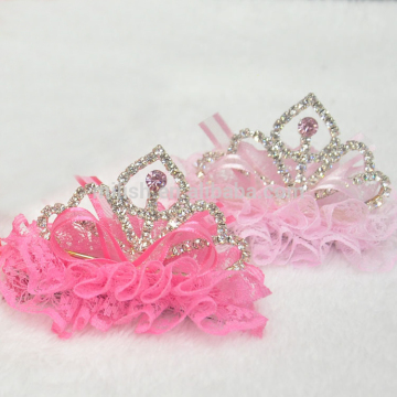 HEN-0045 wholesale Bride To Be Badge Hen Night Party pink tiara crown