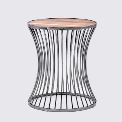 Goolee Home Furnishings Contemporary Stainless Steel End Table