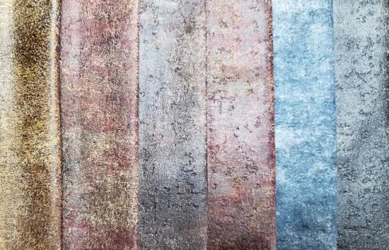 Polyester Bronzing Leather Looking Fabric for Sofa Textile