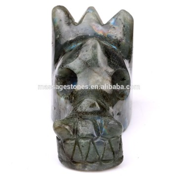 Labradorite Crystal dragon head skull carved dragon skull