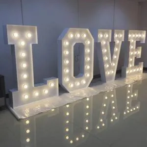 Marquee Letters for Weddings