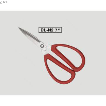 7\" Chinese Traditional style RED HANDLE household scissor