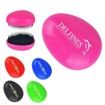 Customizable Egg-Shaped Hair Brush with Logo - Massage and Comb for Home Use