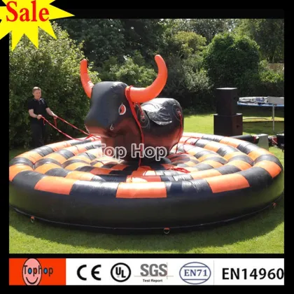 2017 hot design giant inflatable inflatable mechanical bull riding mattress for sale