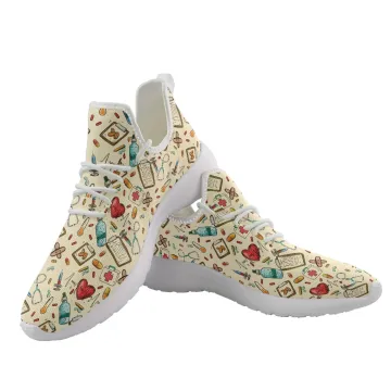 Custom Logo Dropshipping Nursing Fly-Knit Shoes - Breathable Mesh Running Shoes for Adults