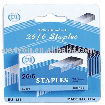 26/6 OFFICE Staple in Blister Card Eu-131