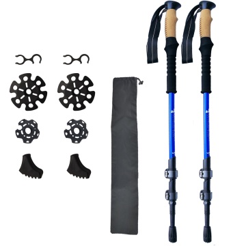 Bastones de Trekking Para Senderismo y Escalada Ajustables en Carbaro