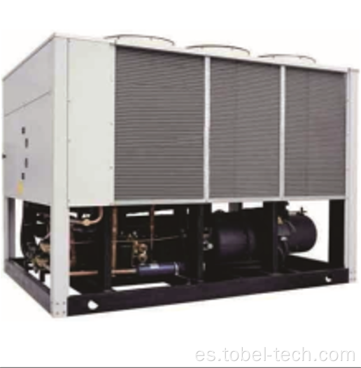Enfriador de agua de tornillo refrigerado por aire de compresor doble industrial