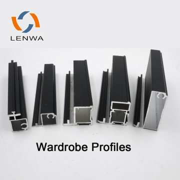 Factory d'extrusion de Lenwa - Portes coulissantes de profil en aluminium pour placards de chambre à coucher