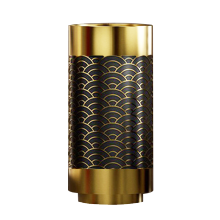 Meiao Circular Bathroom Sink Cylinder Pedestal Sink
