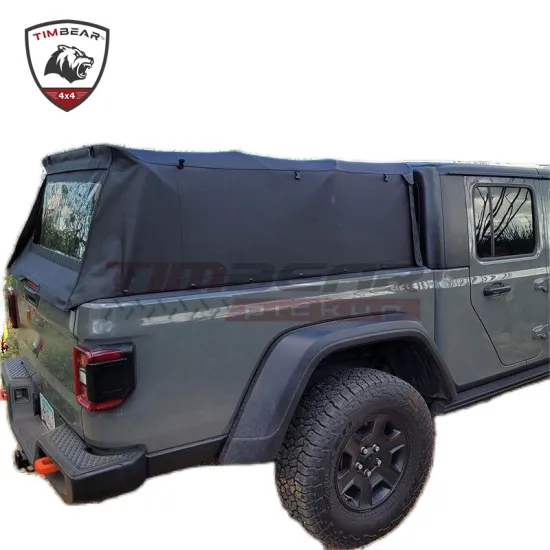 Foldable Bed Cover Oxford-Fabric Soft Top Canopy for Jeep Gladiator 2021