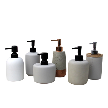 Nu Steel Nusteel Concrete Cement Refillable Dispenser Pump Bottle for Bathroom Vanity Countertop