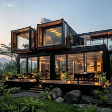 Stackable Folding Structure for Flexible Residential and Business Needs