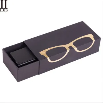 Black Paper Drawer Gift Box For Sunglass