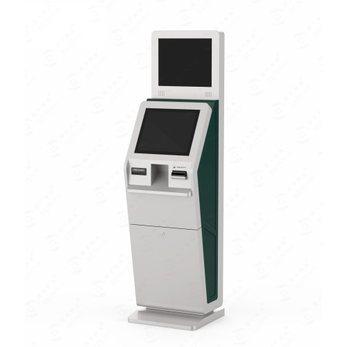 Bill payment kiosk with cash validator