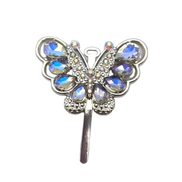 Charm pentru pantofi cu strasuri fluture