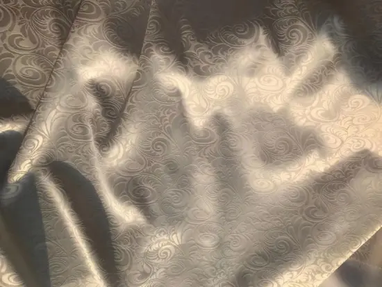 emboss satin dyed solid printing fabric