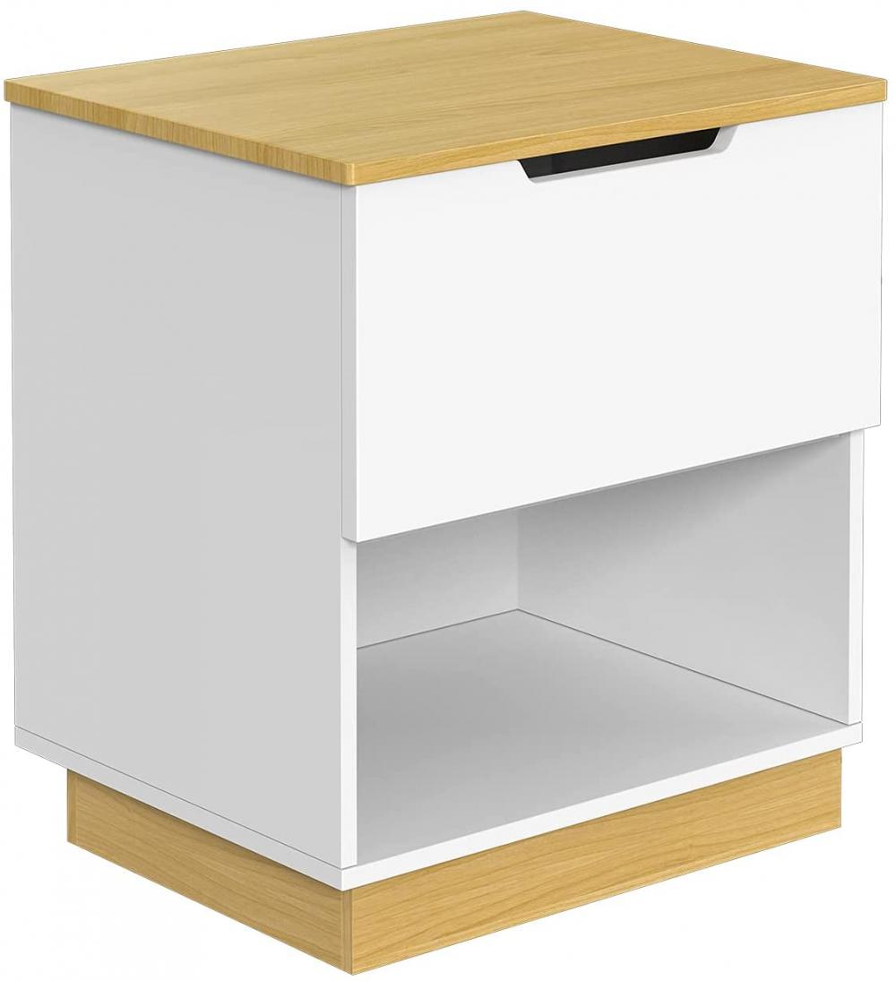 Nightstand With Sliding Drawer And Shelf1 Jpg