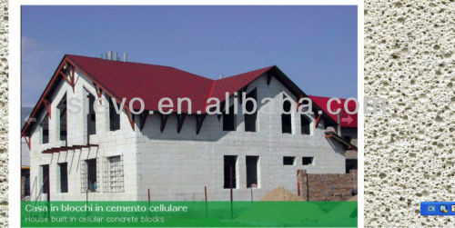 AAC block production line(autoclaved aerated concrete brick)