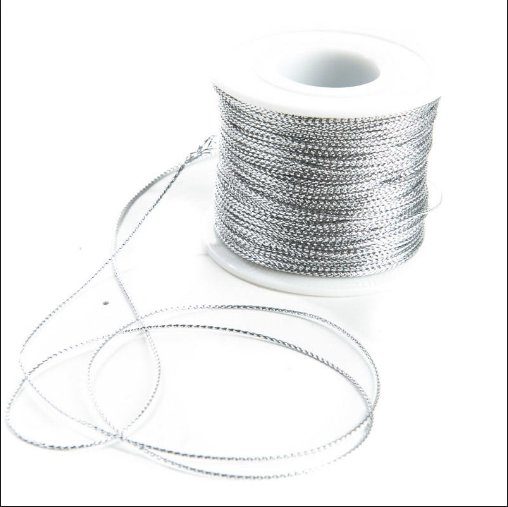 Product available silver elastic cord