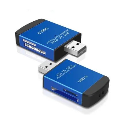 Aluminum Alloy Four-in-One Portable Flash Memory Card Reader