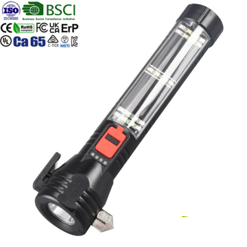 WARSUN NIEUWE TG200: IPX5 Waterdichte, zonne-aangedreven zaklamp met 420 lm output, Type-C opladen, alarm en zelfverdedigingsfuncties